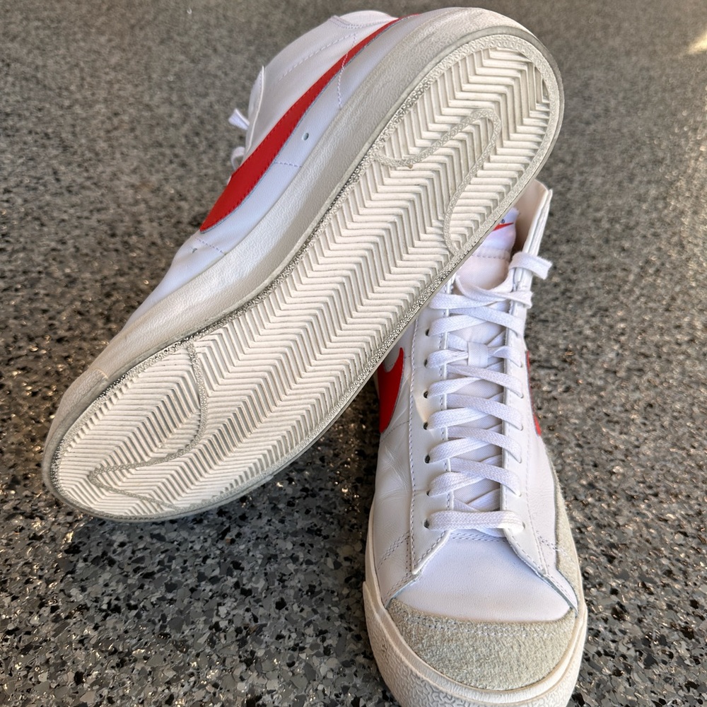 Nike Blazer Vintage White / Red Size 10.5 - Picture 3 of 5